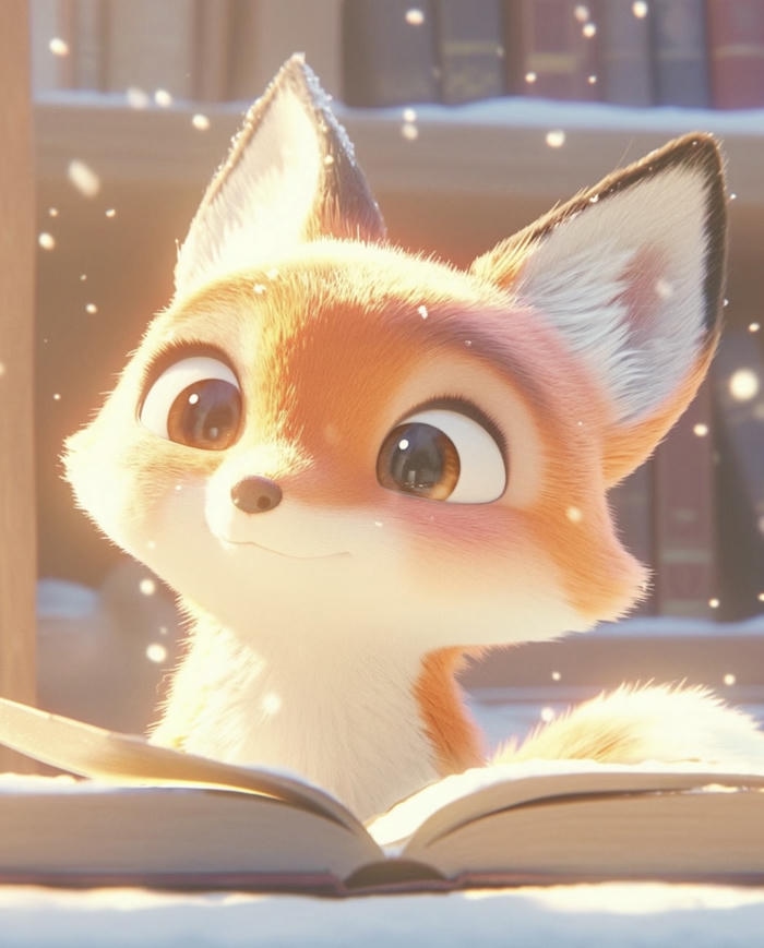 Con cáo chibi ngộ nghĩnh hoạt hình