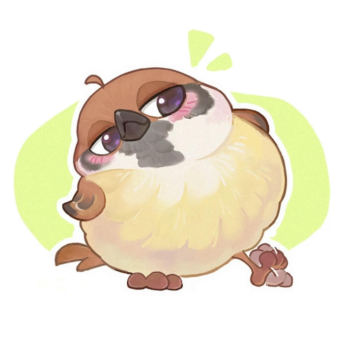 Con chim chibi tròn xoe mắt long lanh bá đạo