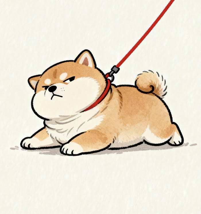 Con chó chibi mắt liếc buồn cười