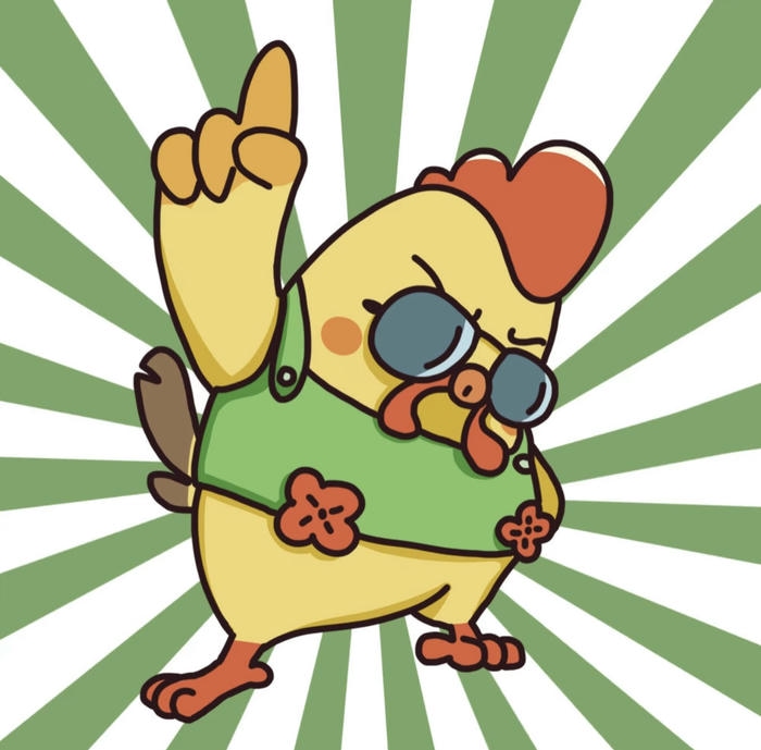 Con gà chibi mũm mĩm nhìn buồn cười