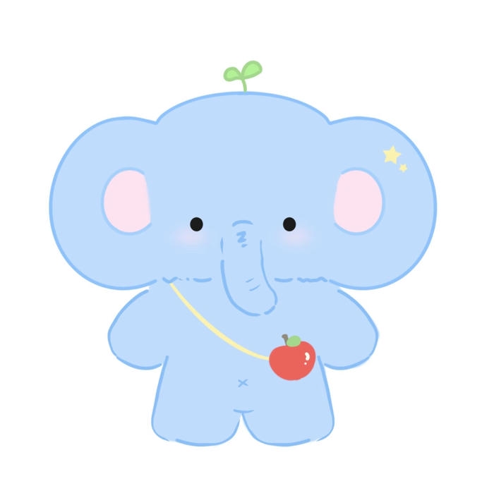 Con voi chibi dáng tròn tai to
