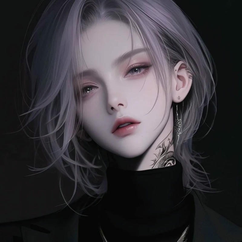 Hình ảnh anime girl lạnh lùng xăm trổ hút thuốc