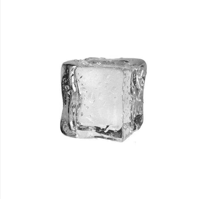 Hình ảnh avatar trắng đơn giản viên đá lạnh hình lập phương