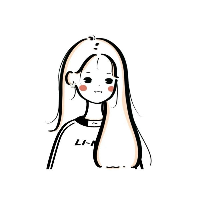 Hình ảnh avatar trắng tinh tế cô gái tóc dài nét mảnh