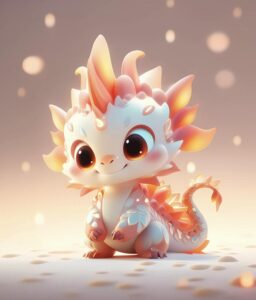 Hình ảnh chibi rồng mini đáng yêu