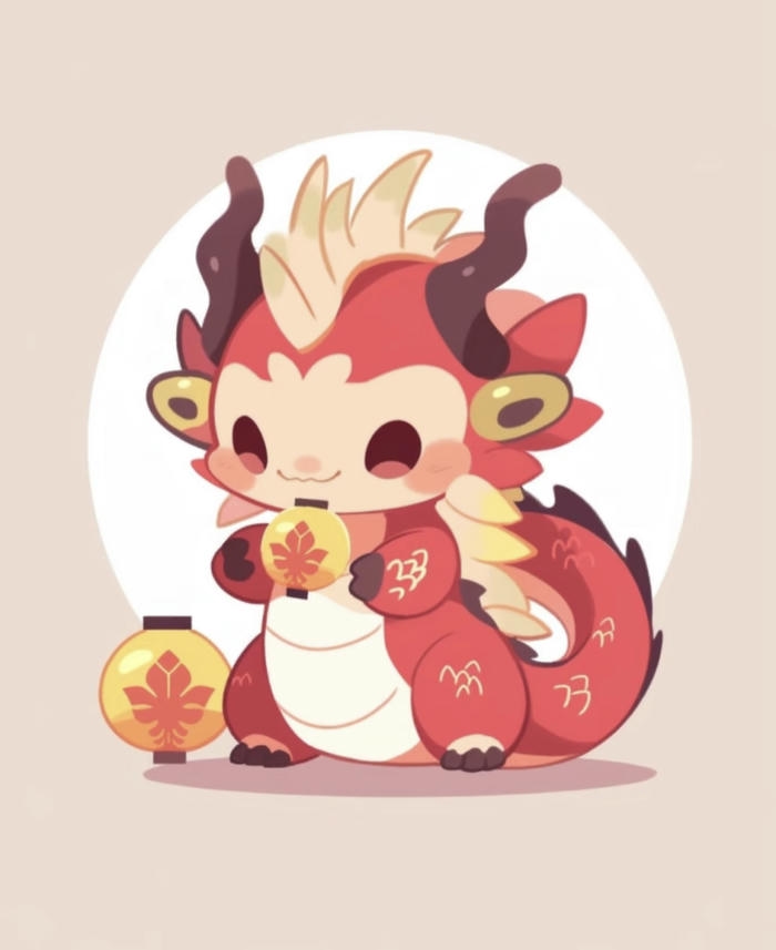 Hình ảnh chibi rồng ngộ nghĩnh dễ thương