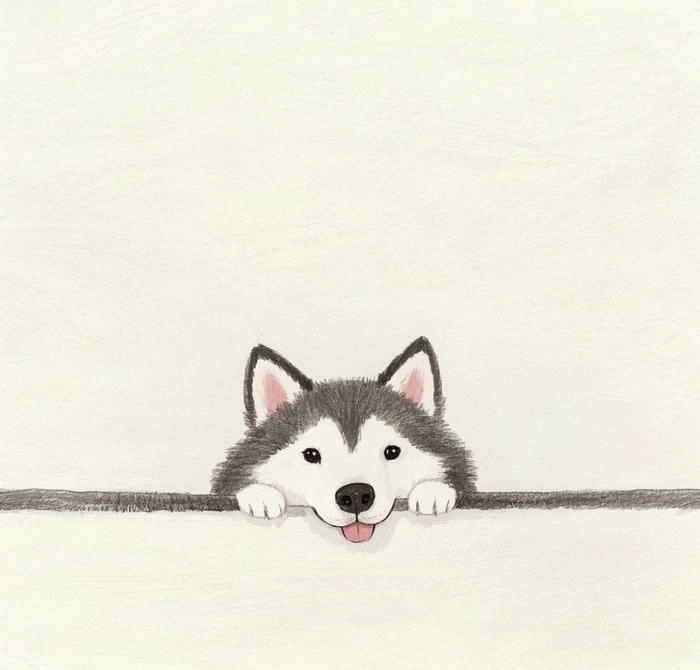 Hình ảnh con chó chibi trông hiền lành