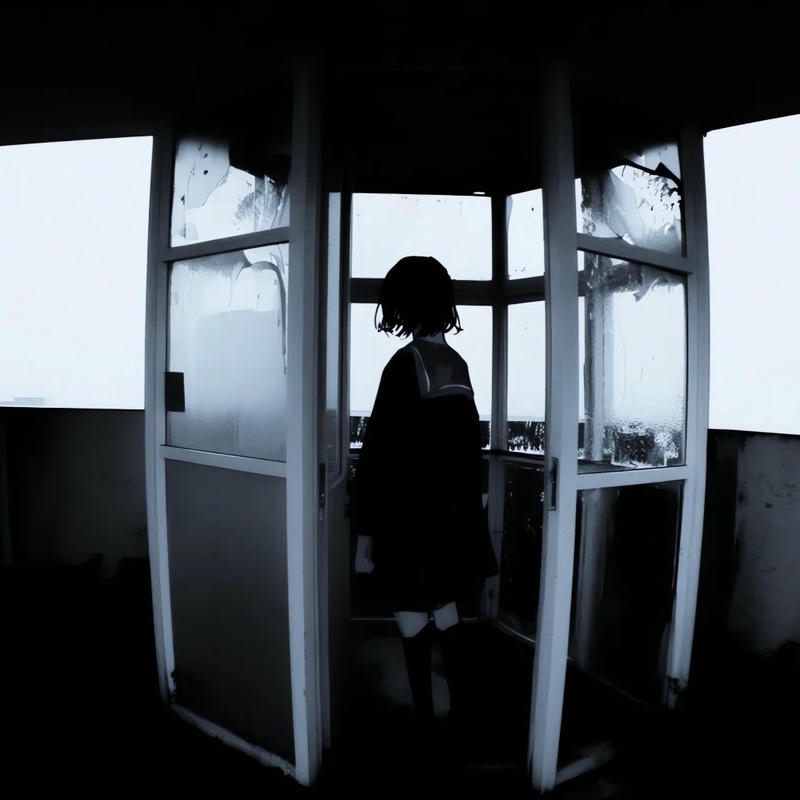 Hình avatar anime nữ ngầu lạnh lùng ngồi trong khoang tàu