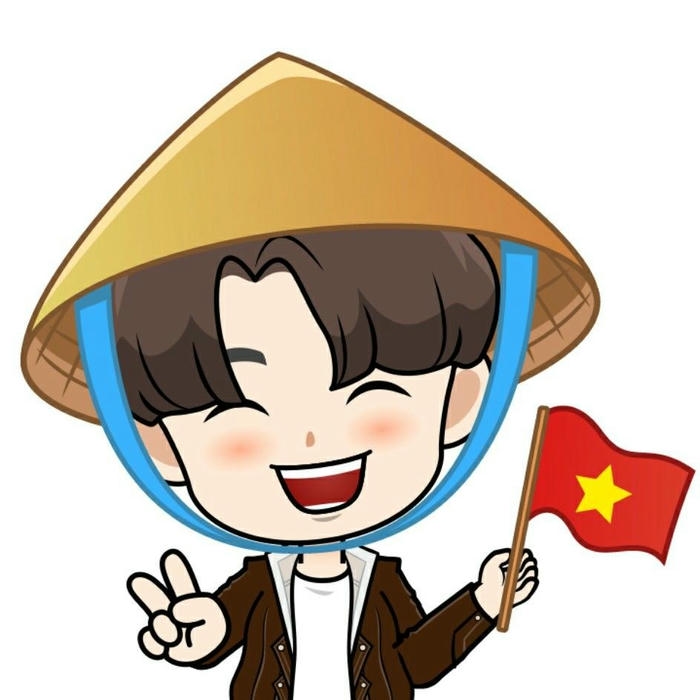 Hình nền cờ đỏ sao vàng chàng trai nón lá cười