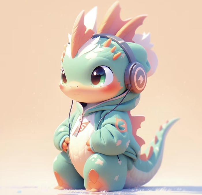 Hình rồng chibi đơn giản đẹp