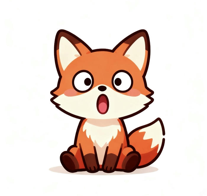 Tranh đáng yêu con cáo chibi cute