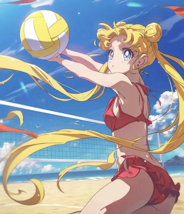 ảnh anime bóng chuyền pha bóng đẹp