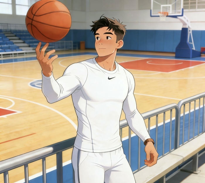 ảnh anime bóng rổ khán đài phía sau