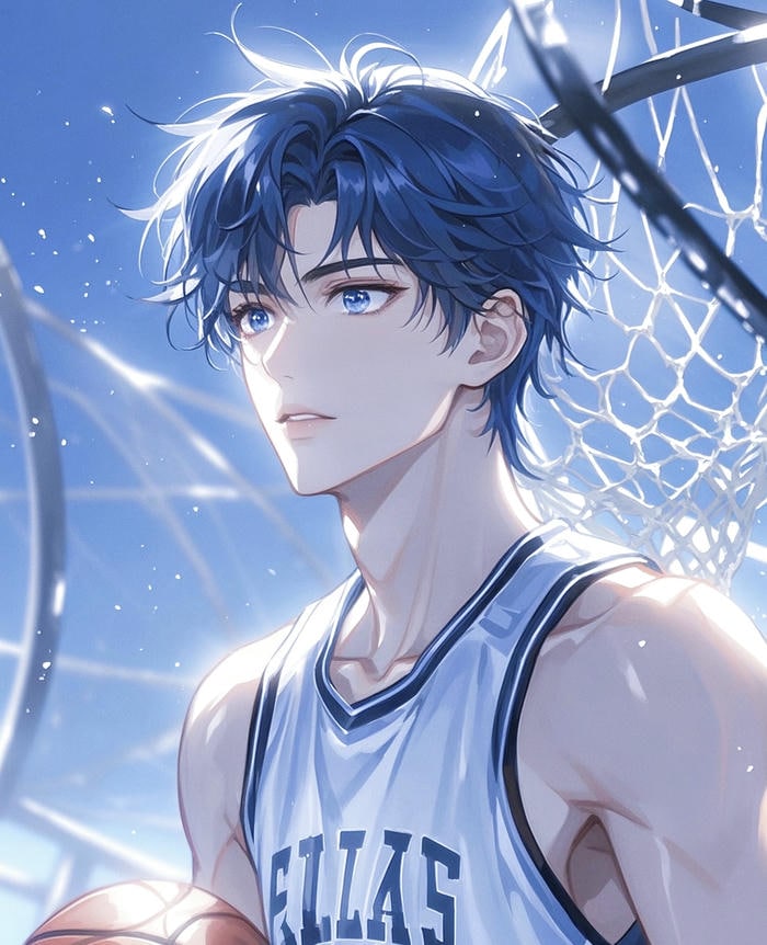 ảnh anime bóng rổ tinh thần tập thể