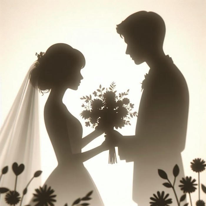 ảnh anime cô dâu chú rể vóc dáng đẹp