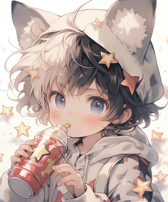 ảnh anime cute nam tóc rối