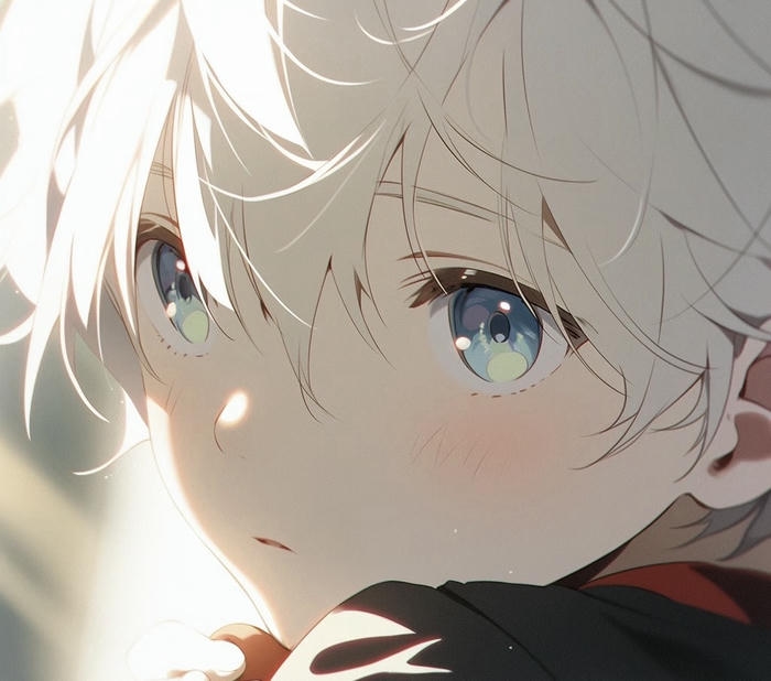 ảnh anime cute nam tóc sáng