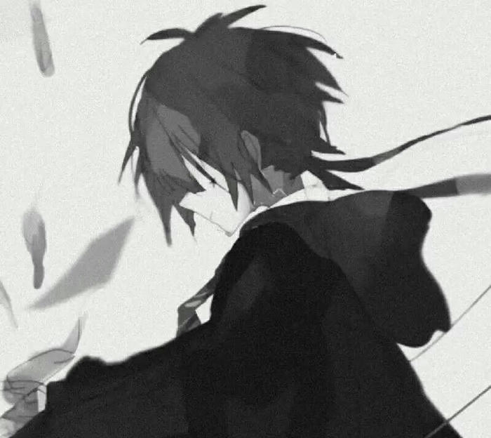 ảnh anime nam buồn màu sắc trầm