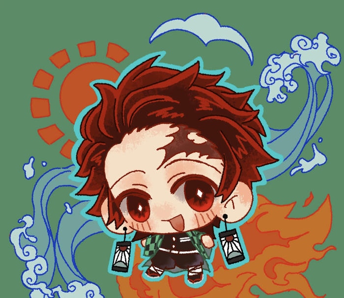 ảnh anime nam chibi nền đơn giản sáng