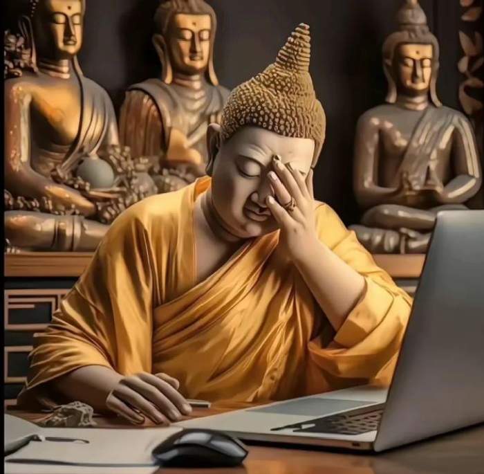 ảnh phật cũng bất lực meme bựa