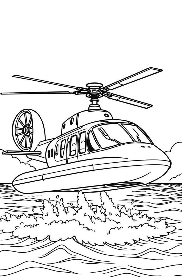 ảnh tranh tô màu máy bay cho trẻ nhỏ