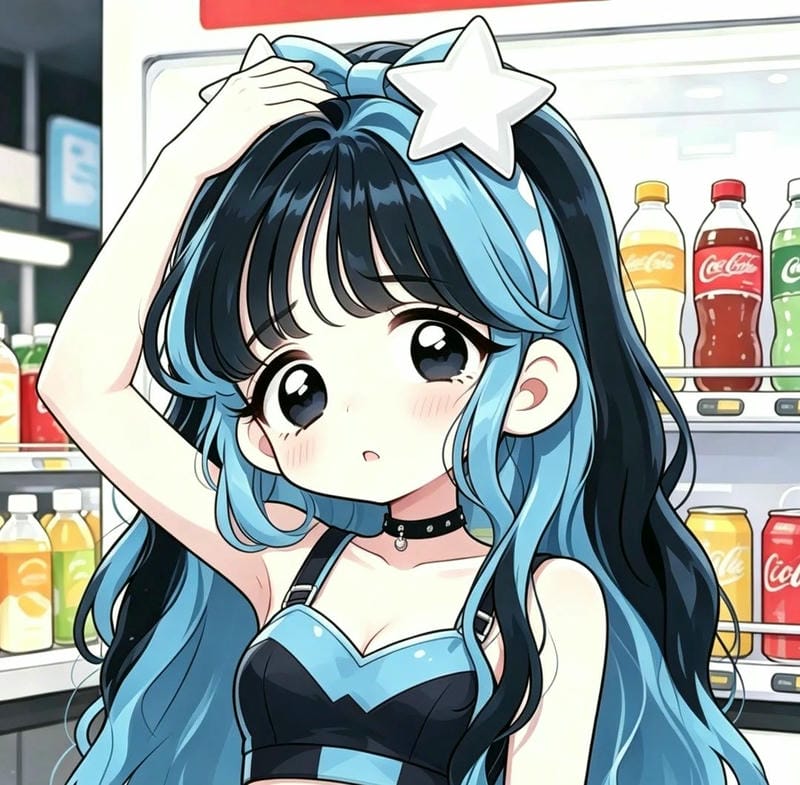 avatar cute nữ phong cách hoạt hình