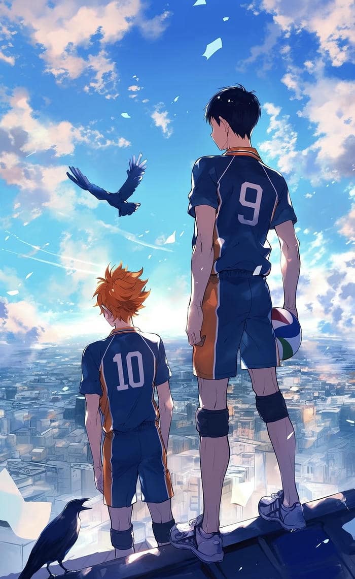 hình ảnh anime bóng chuyền chiến thuật rõ