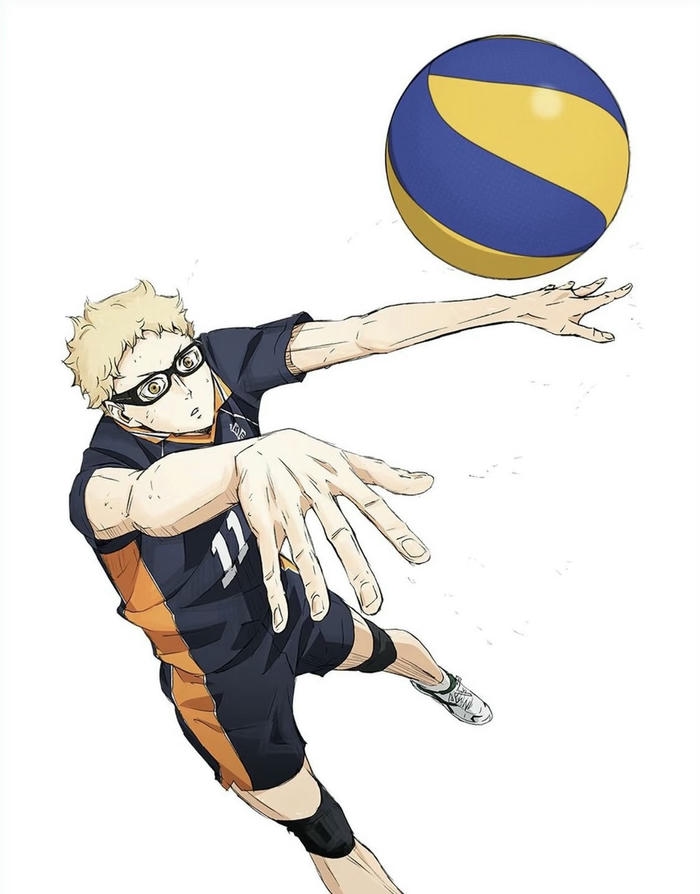 hình ảnh anime bóng chuyền chuyền bóng chuẩn