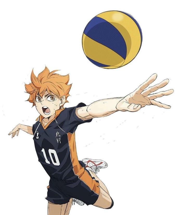 hình ảnh anime bóng chuyền trang phục thi đấu