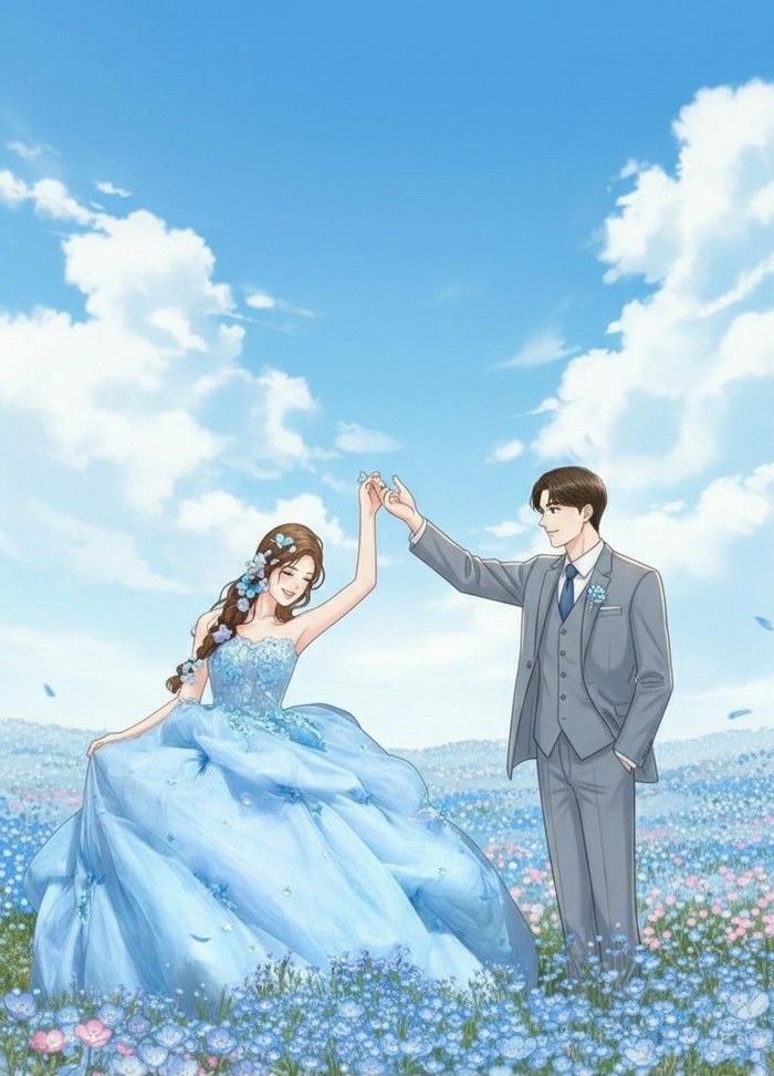 hình ảnh anime cô dâu chú rể cao