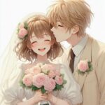 hình ảnh anime cô dâu chú rể đáng yêu