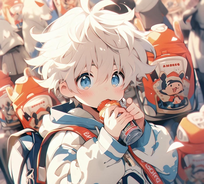 hình ảnh anime cute nam mắt to