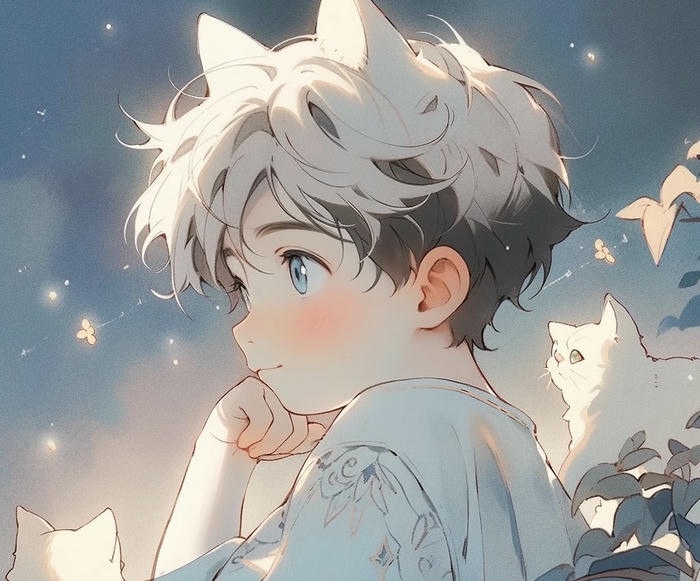 hình ảnh anime cute nam nét ngây ngô