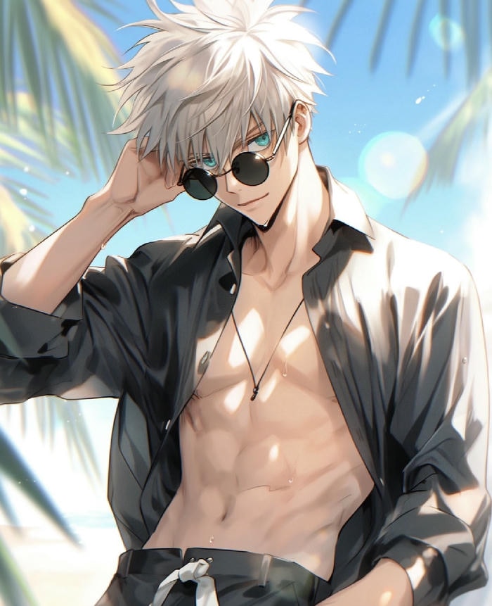 hình ảnh anime nam 6 múi cơ bụng