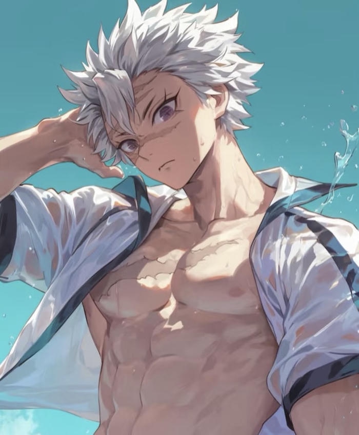 hình ảnh anime nam 6 múi hình thể