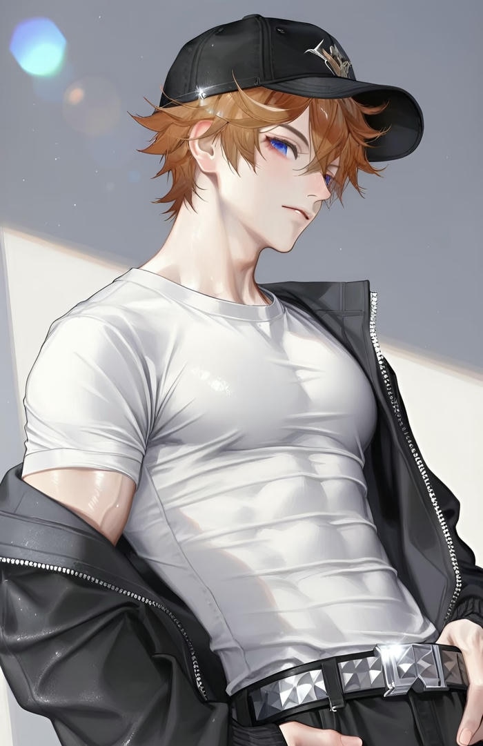 hình ảnh anime nam 6 múi tóc dài