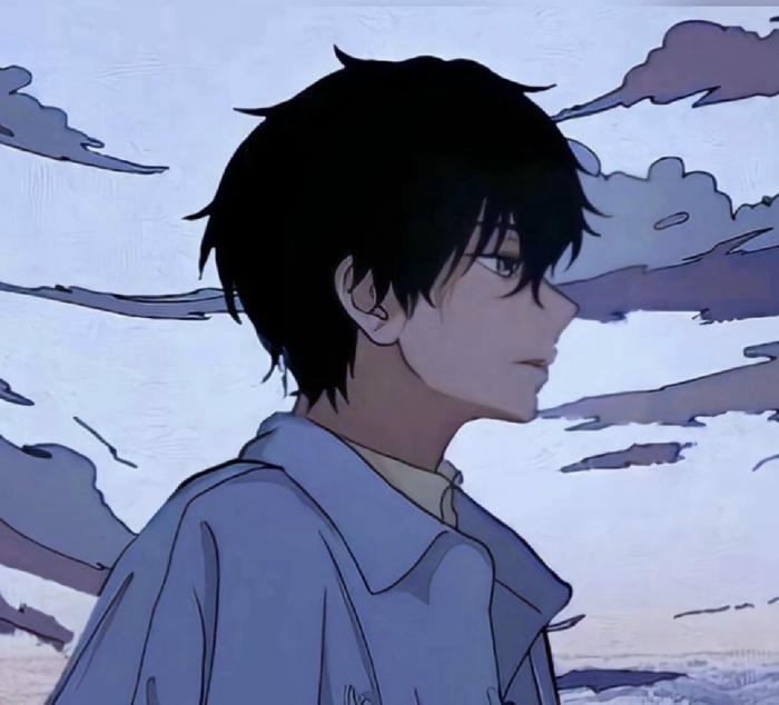 hình ảnh anime nam buồn dáng đứng cô độc