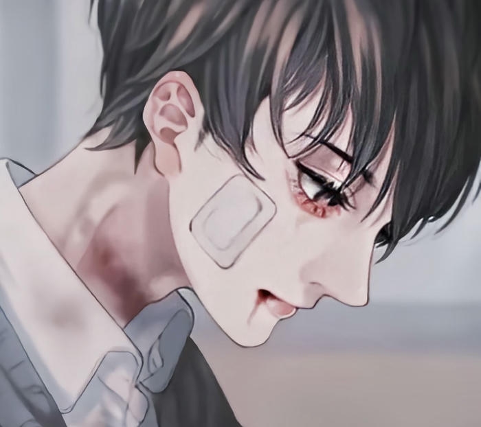 hình ảnh anime nam buồn mắt buồn sâu