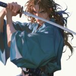 hình ảnh anime nam cầm kiếm katana mạnh