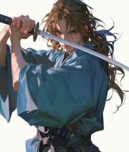 hình ảnh anime nam cầm kiếm katana mạnh