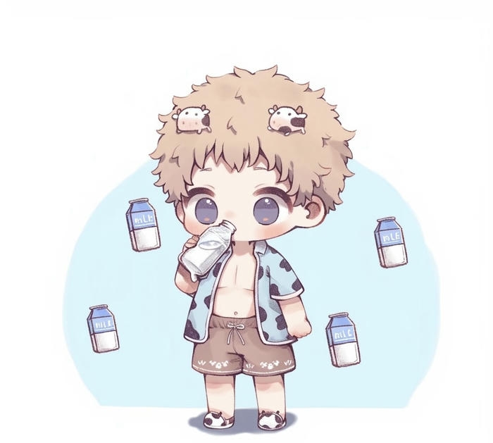 hình ảnh anime nam chibi mắt to sáng