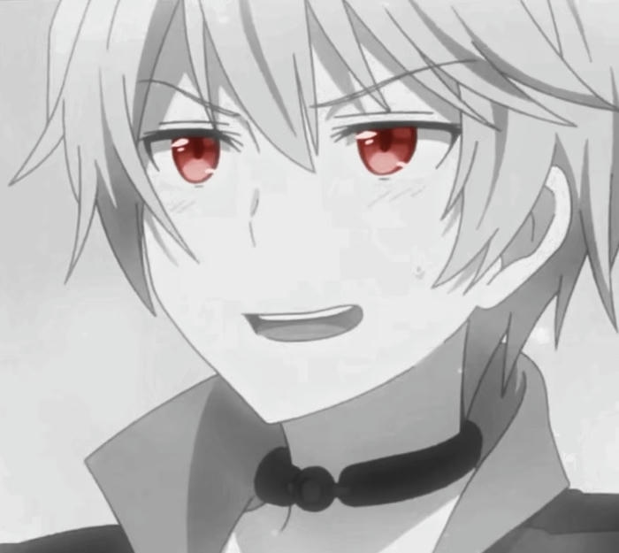 hình ảnh anime nam trắng đen viền đậm