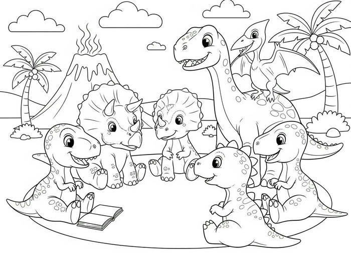 hình ảnh tô màu các loài khủng long