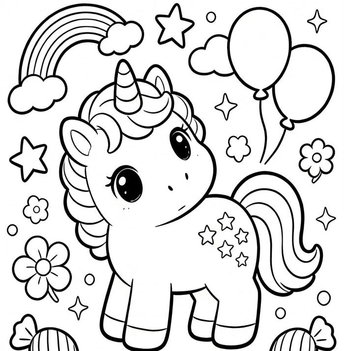 hình ảnh tranh tô màu kì lân