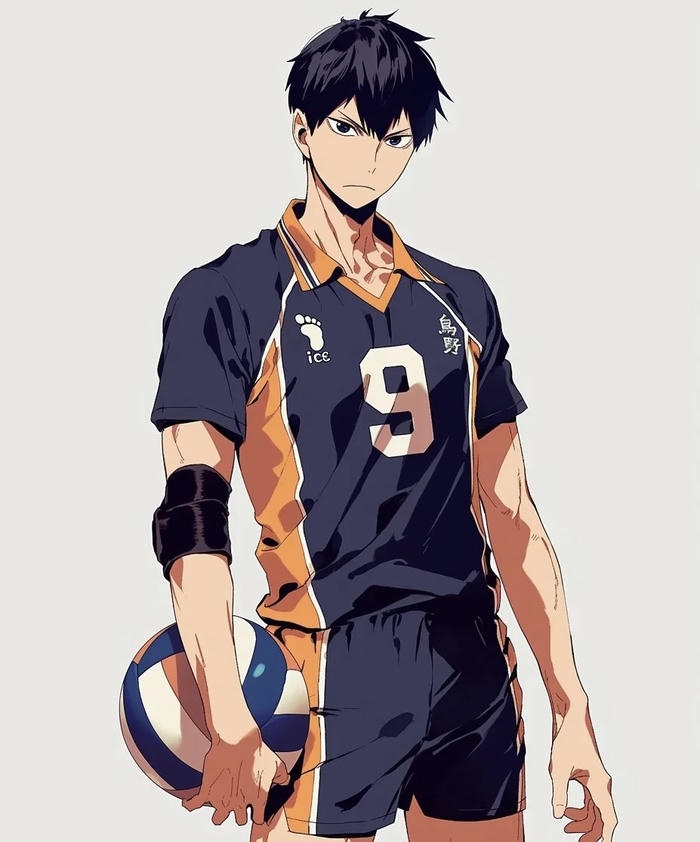 hình anime bóng chuyền ánh nhìn tập trung