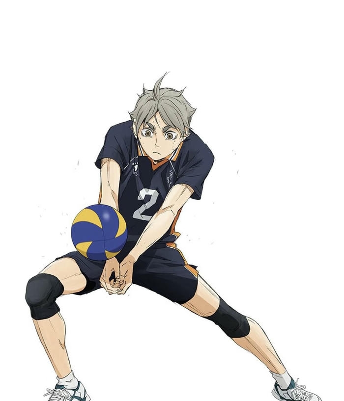 hình anime bóng chuyền áo số thi đấu