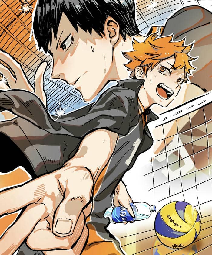 hình anime bóng chuyền chuyển động liên tục