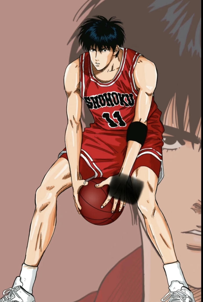 hình anime bóng rổ bảng rổ phía sau