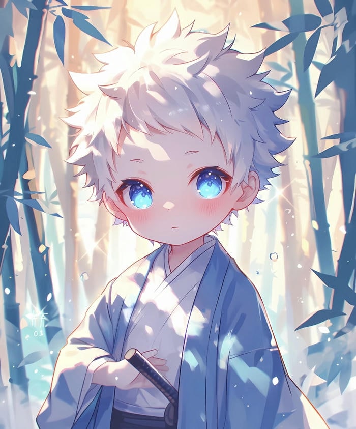 hình anime cute nam dáng người nhỏ