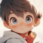 hình anime cute nam tóc đen